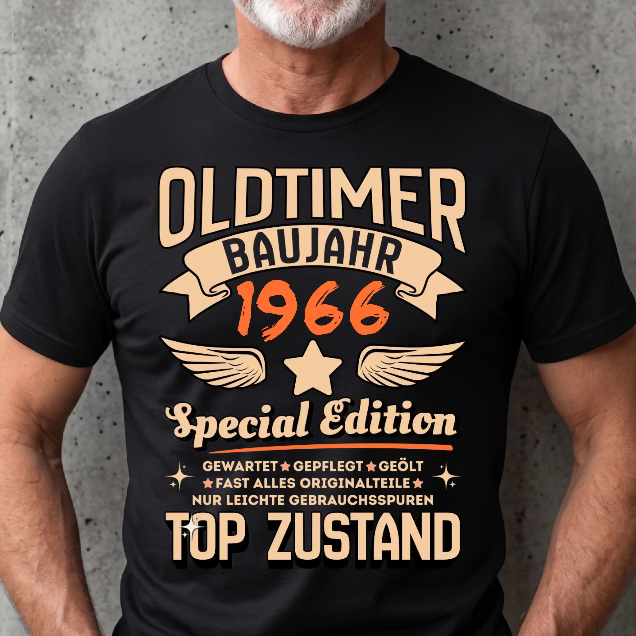 Mockup alter mann Schwarzes Shirt 2