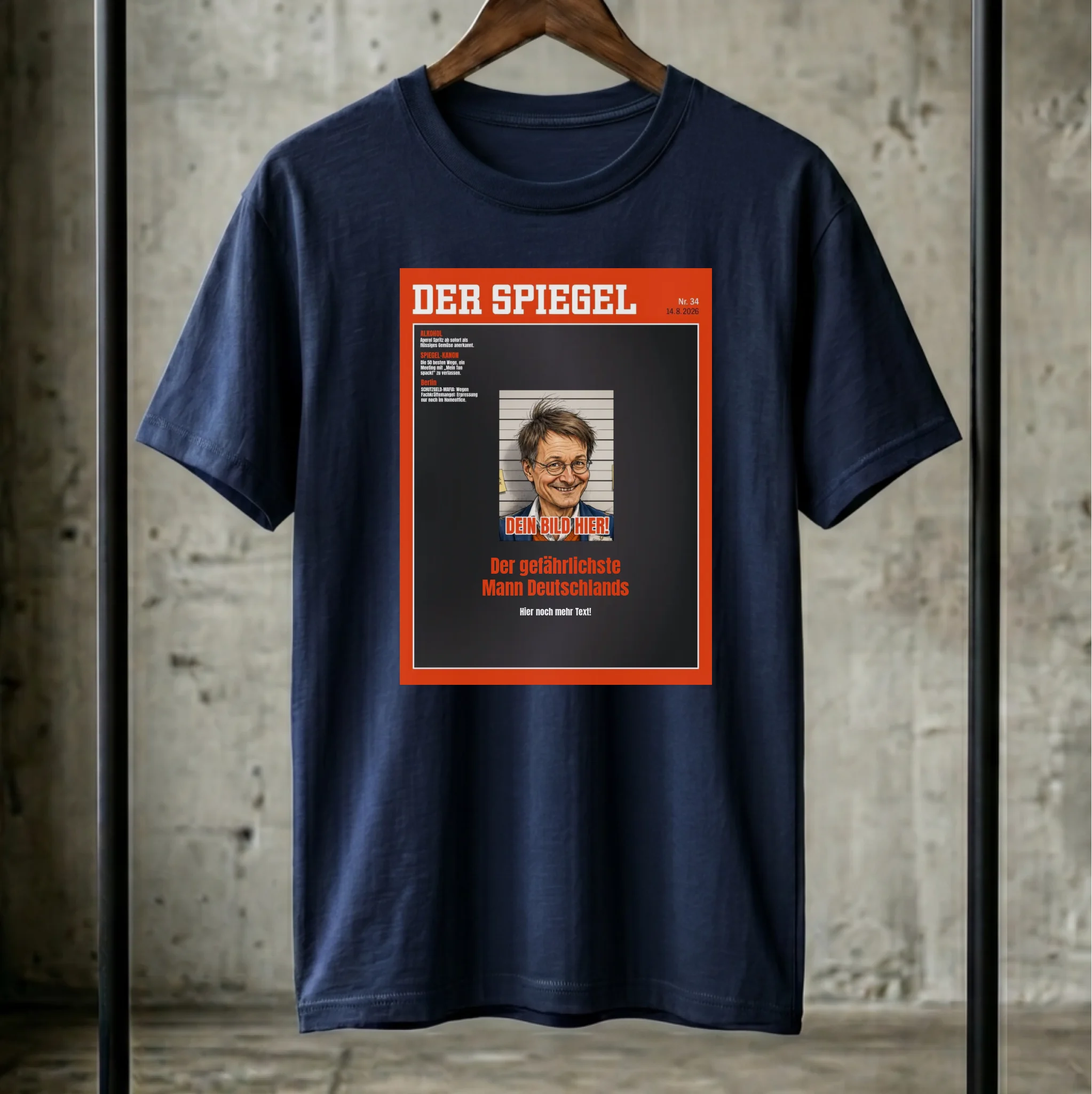 T-Shirt navy hängend