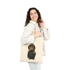 "Bad Cat" Lustiger Jutebeutel mit Katze im Hoodie & Mittelfinger – Witzige Baumwolltasche – Edgy Streetwear Stoffbeutel Schwarz