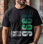 Camiseta de edición limitada de 1996 – El regalo ideal para el 30º cumpleaños – Camiseta vintage para hombre con degradado verde