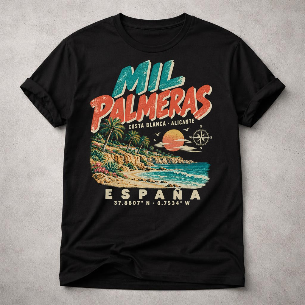 Camiseta personalizada de destino vacacional vintage, camiseta con coordenadas de lugar a elección, camiseta retro de viaje a la playa personalizada para mujer y hombre