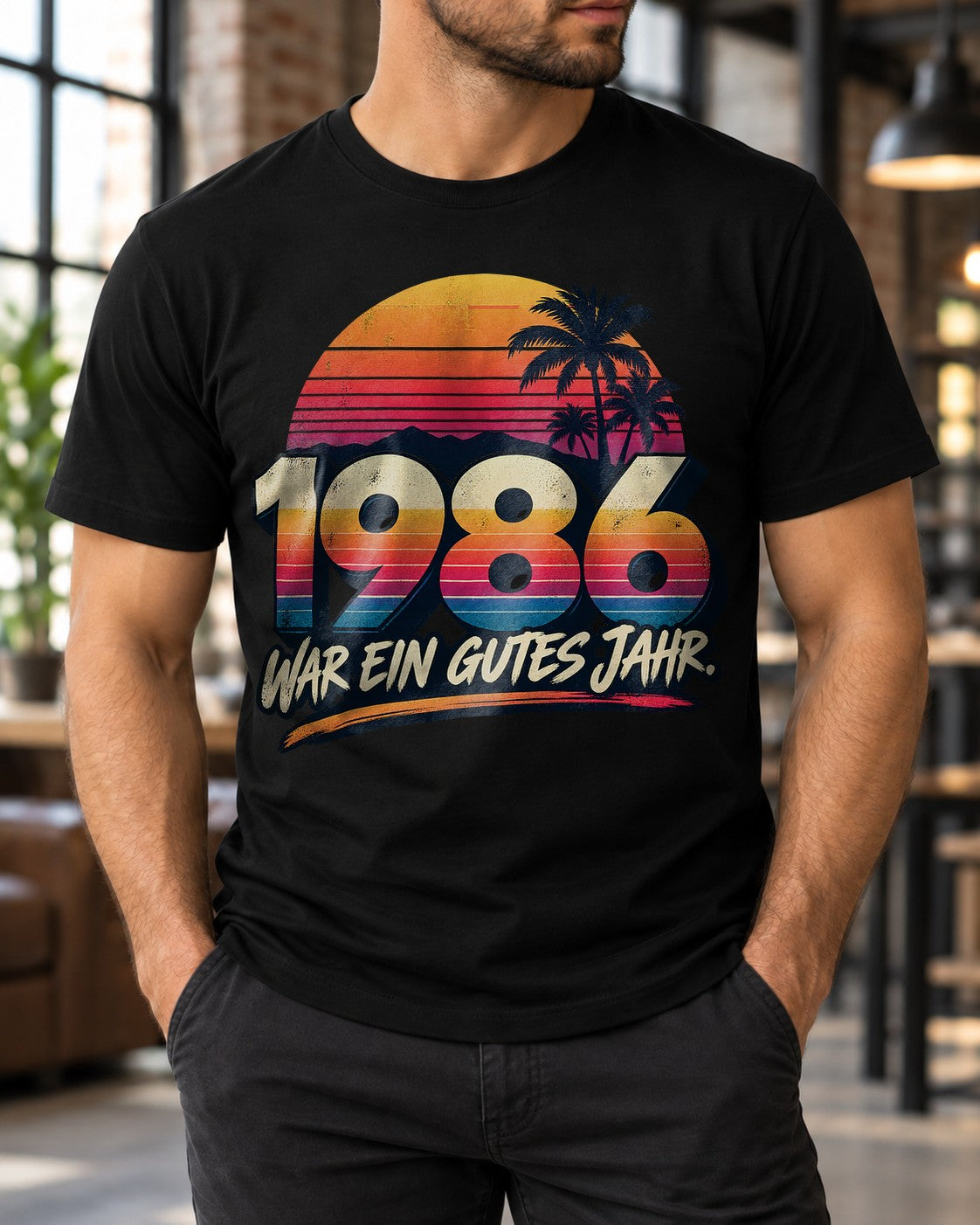 1986 war ein gutes Jahr T-Shirt Herren Damen, Retro Geburtstag Shirt 39 40 Jahre, Vintage 80er Geschenk