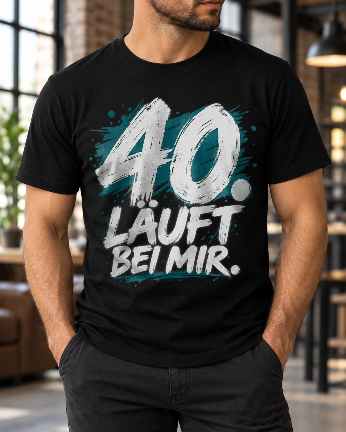 Camiseta divertida para hombre «40 años cumplidos», regalo de cumpleaños para hombre, camiseta con mensaje para el 40.º cumpleaños