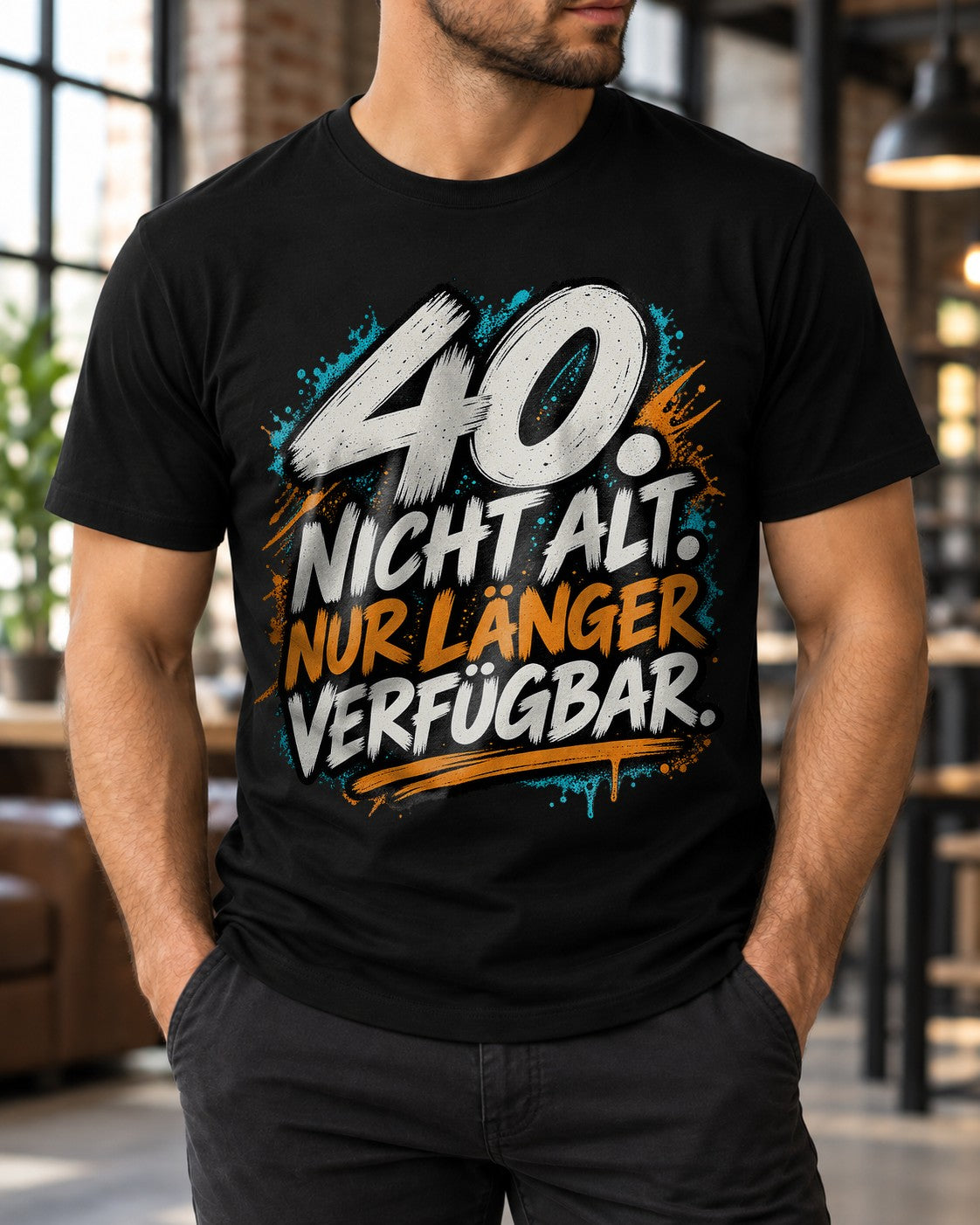40. No viejo. Solo disponible por más tiempo. Camiseta divertida para hombre de cumpleaños 40 años camiseta con frase regalo para los cuarenta