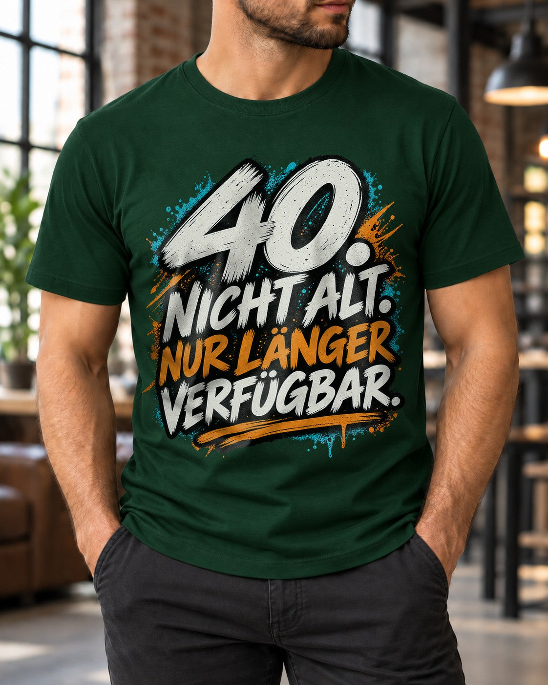 40. No viejo. Solo disponible por más tiempo. Camiseta divertida para hombre de cumpleaños 40 años camiseta con frase regalo para los cuarenta
