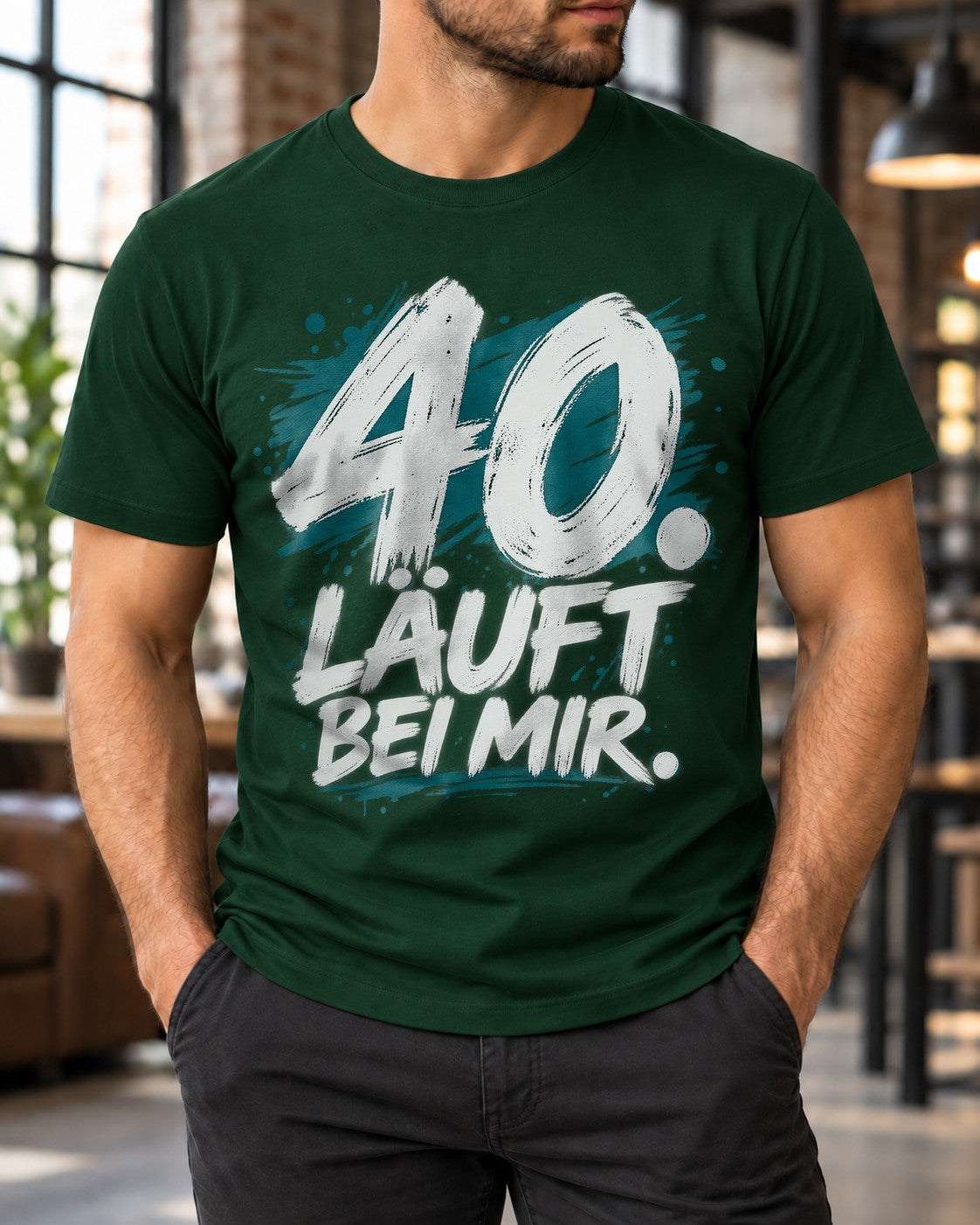 Camiseta divertida para hombre «40 años cumplidos», regalo de cumpleaños para hombre, camiseta con mensaje para el 40.º cumpleaños