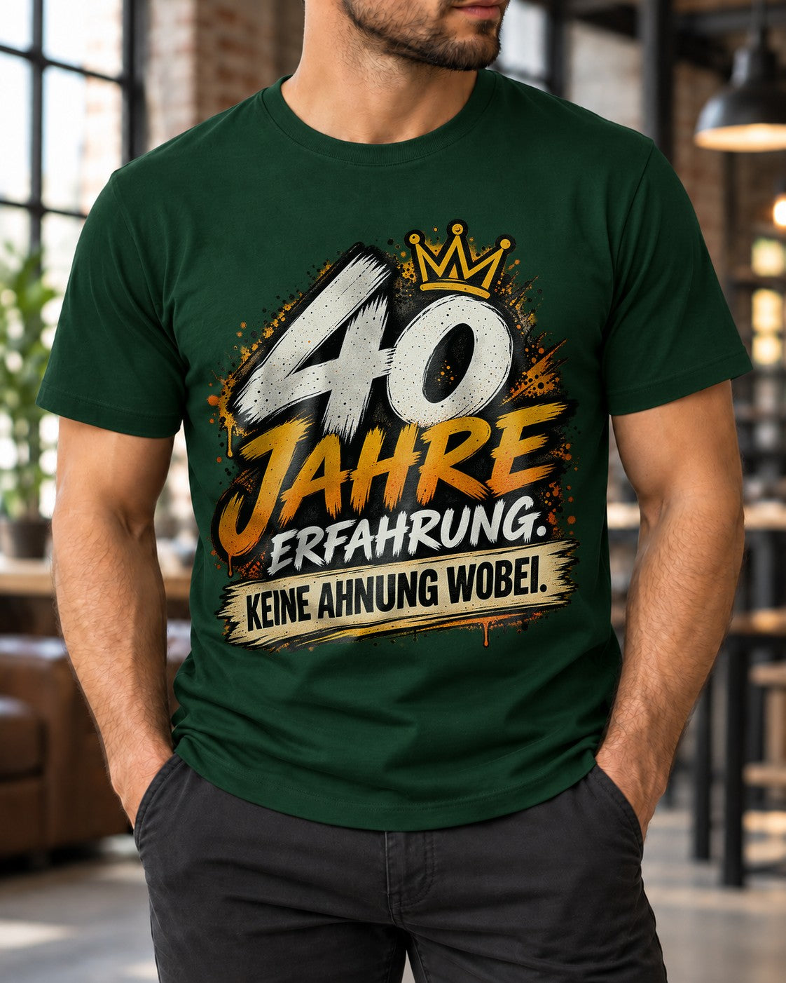 40 años de experiencia Cero idea de qué Camiseta divertida para hombre Regalo de 40.º cumpleaños para hombre Camiseta con frase sarcástica