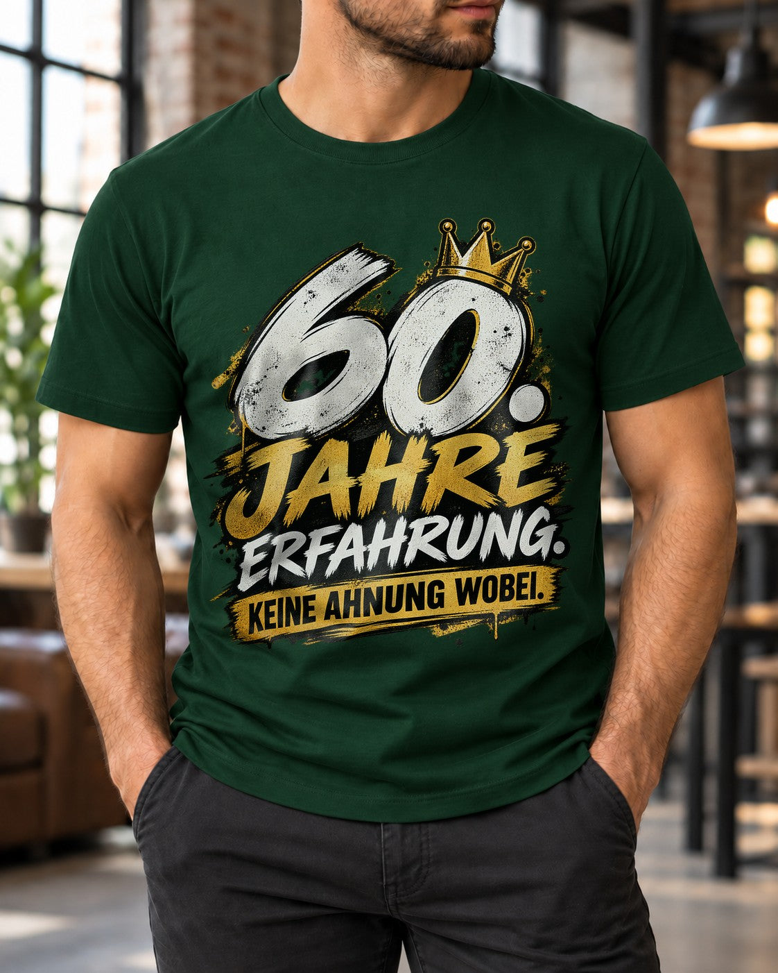60 años de experiencia Ni idea de qué Camiseta, Camiseta divertida de 60.º cumpleaños para hombre, Regalo para el sexagésimo cumpleaños