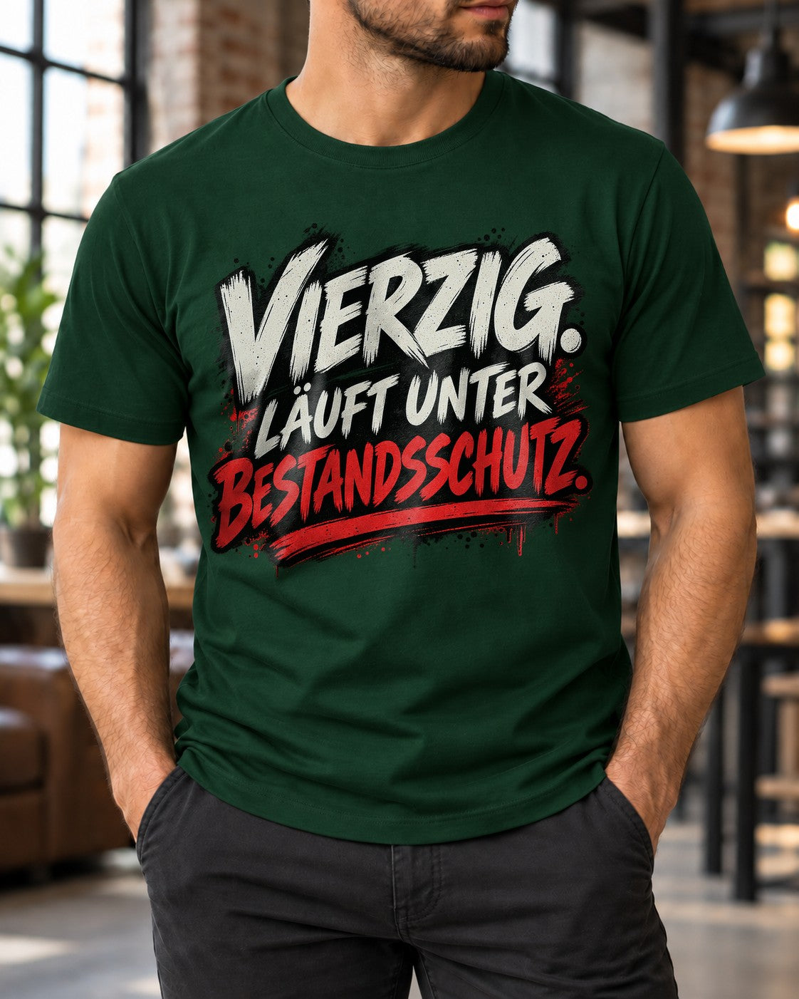 Los cuarenta están protegidos por derechos de autor Camiseta divertida para hombre 40 cumpleaños Camiseta con mensaje Regalo para los 40 Camiseta con mensaje