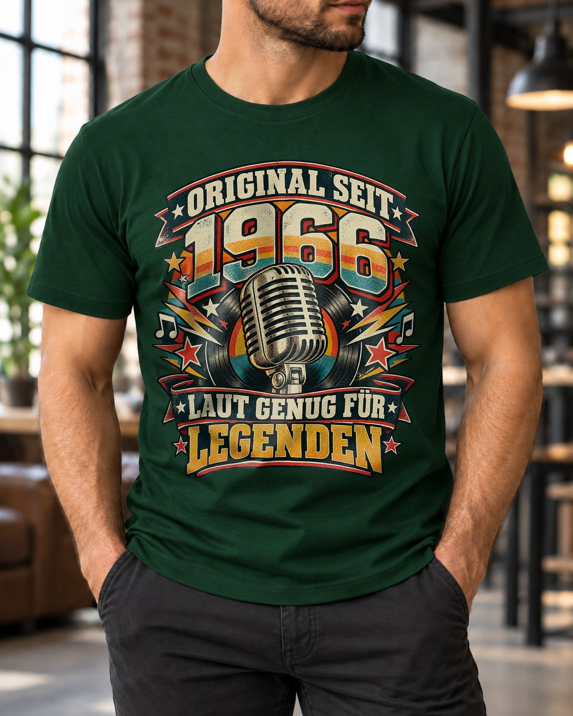 Original seit 1966 T-Shirt Herren, 59. Geburtstag Shirt, laut genug für Legenden, Vintage Geburtstag Geschenk für Männer