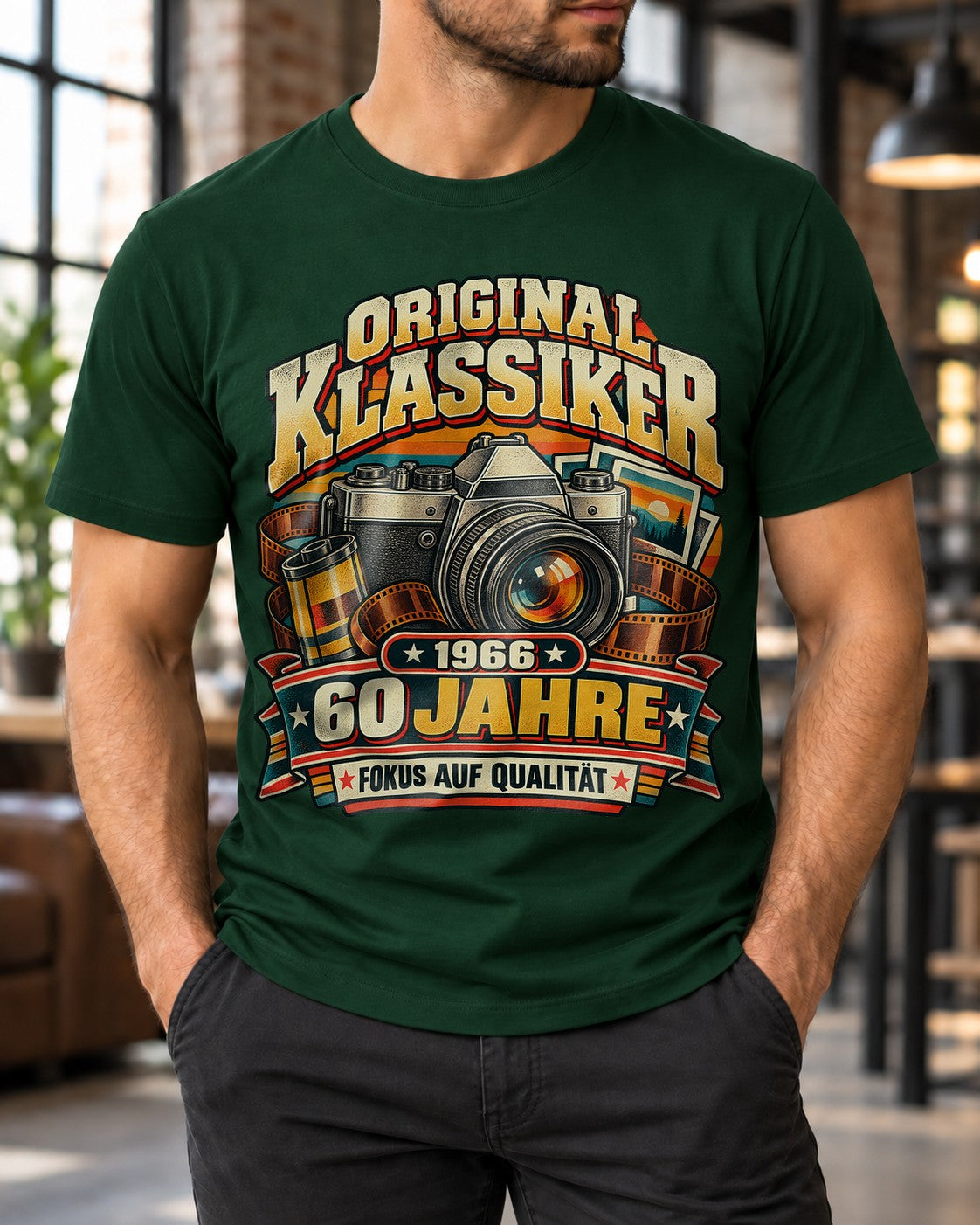 Clásico original 1966 60 años camiseta fotógrafo cámara cumpleaños regalo vintage para el 60.º cumpleaños hombres y mujeres