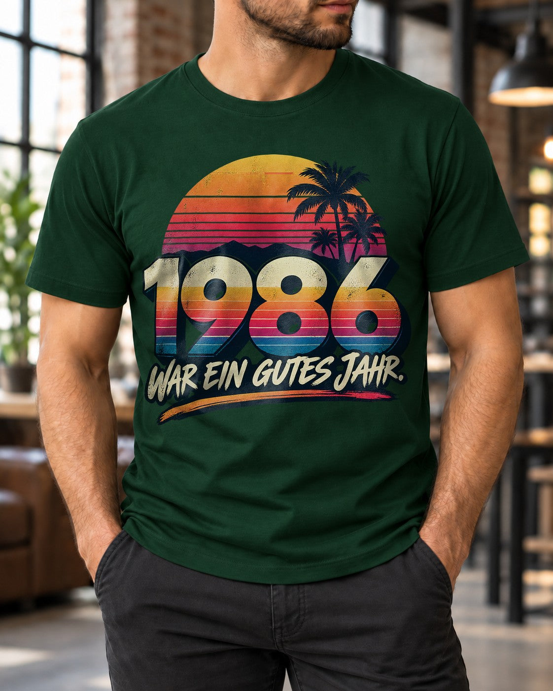 1986 war ein gutes Jahr T-Shirt Herren Damen, Retro Geburtstag Shirt 39 40 Jahre, Vintage 80er Geschenk