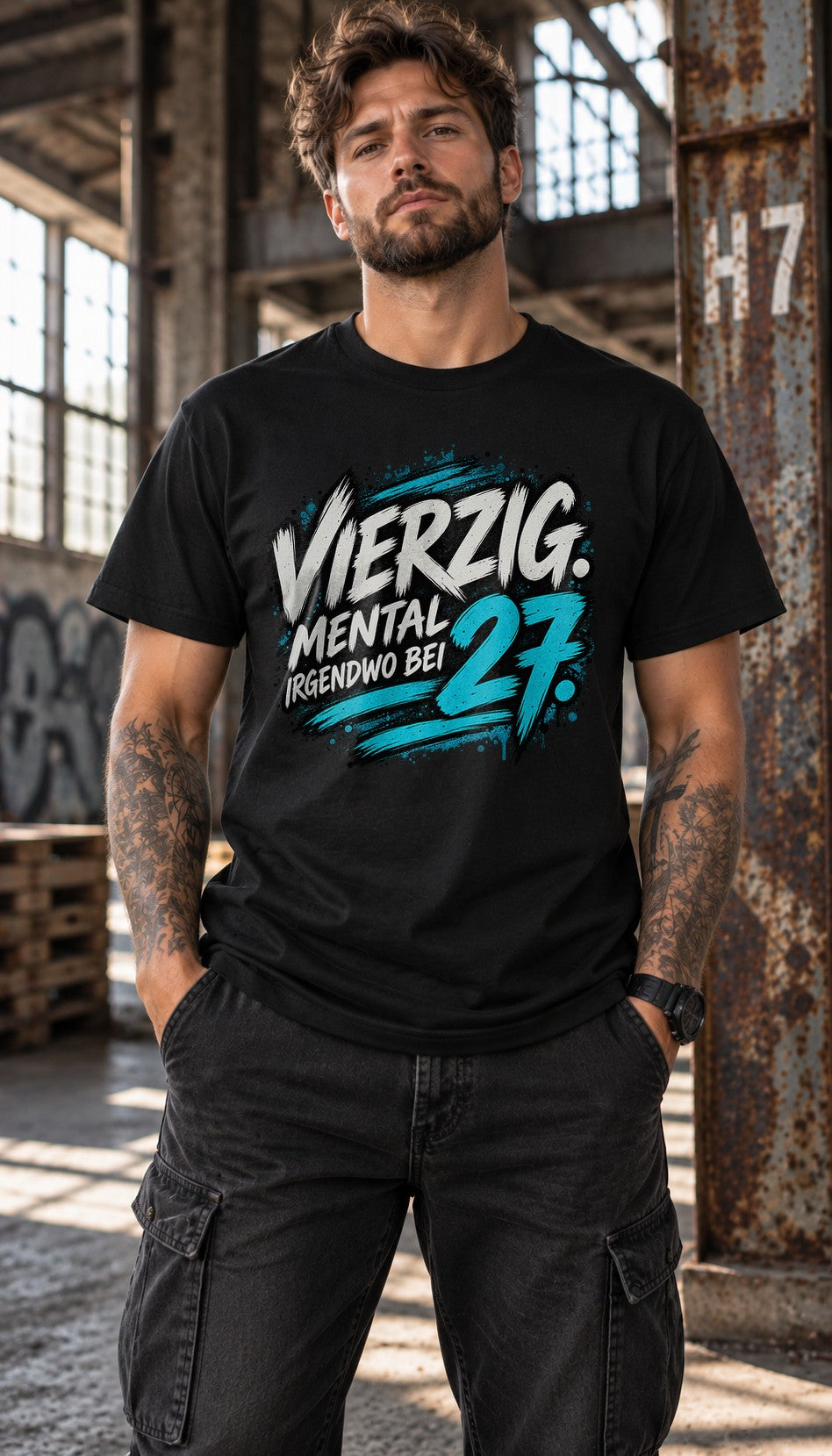 Cuarenta Mental En Algún Lugar A Los 27 Camiseta Para Hombre Divertida Cumpleaños 40 Camiseta Divertida Regalo Para El 40.º Cumpleaños