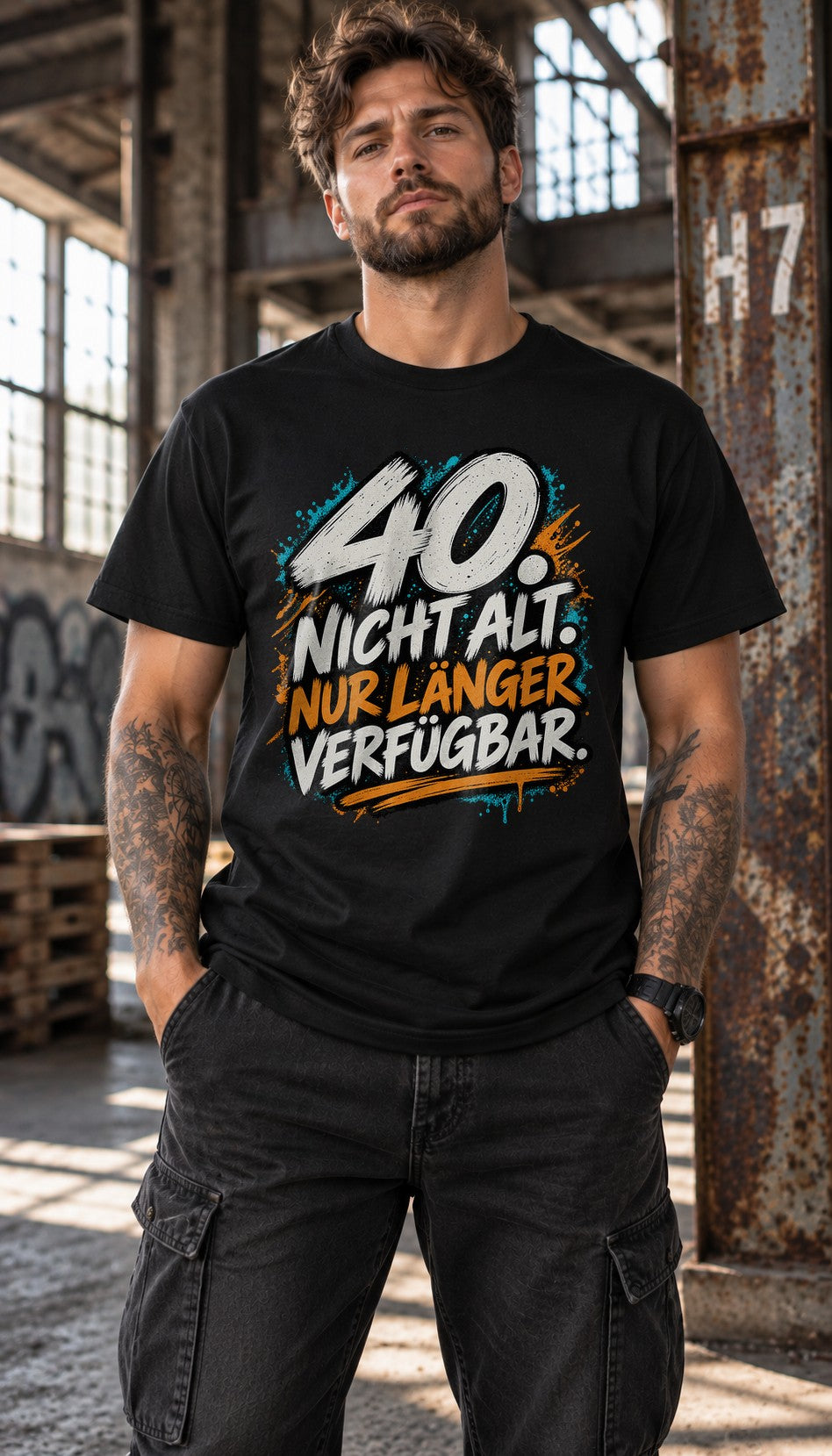 40. No viejo. Solo disponible por más tiempo. Camiseta divertida para hombre de cumpleaños 40 años camiseta con frase regalo para los cuarenta