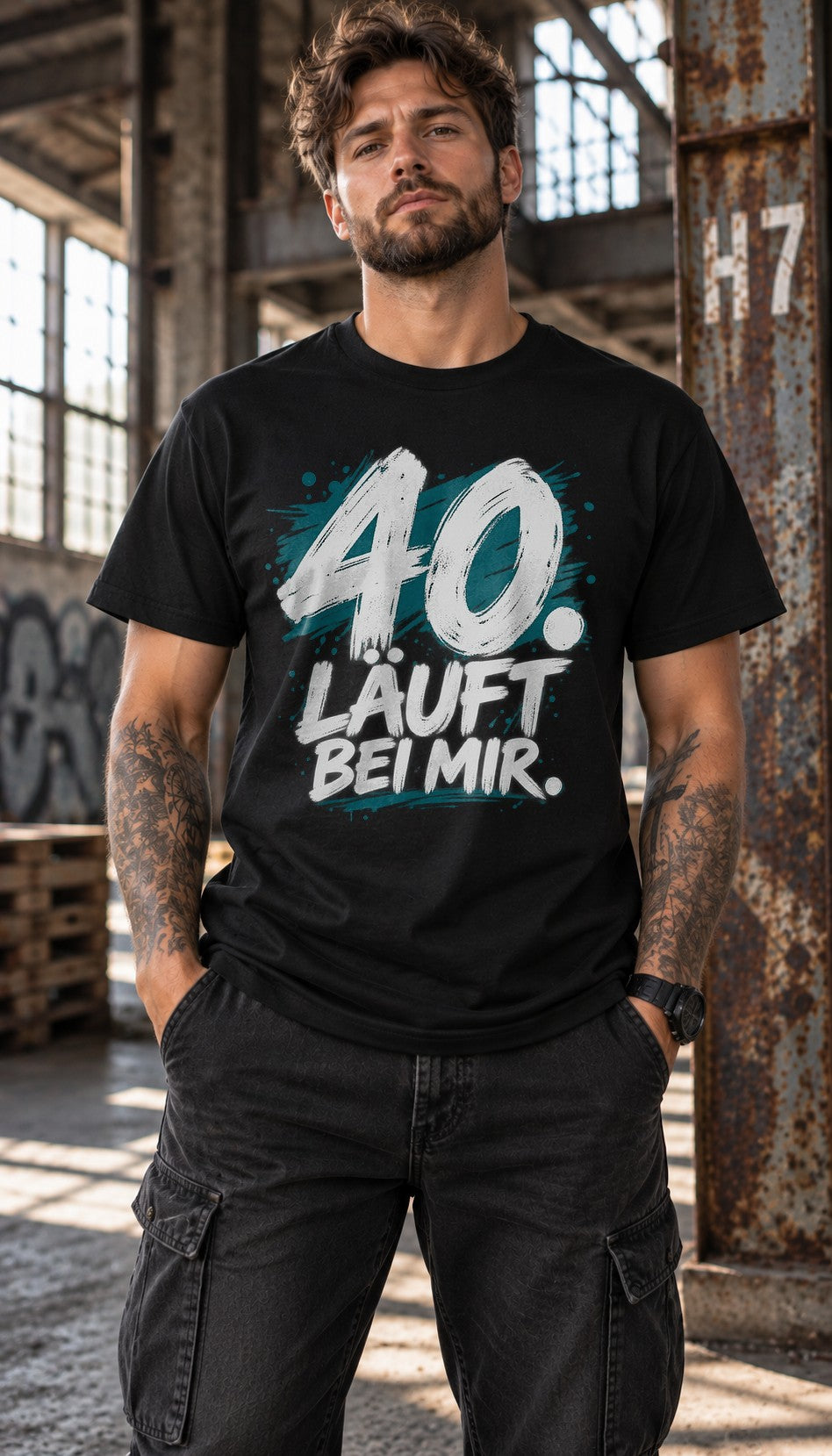 Camiseta divertida para hombre «40 años cumplidos», regalo de cumpleaños para hombre, camiseta con mensaje para el 40.º cumpleaños