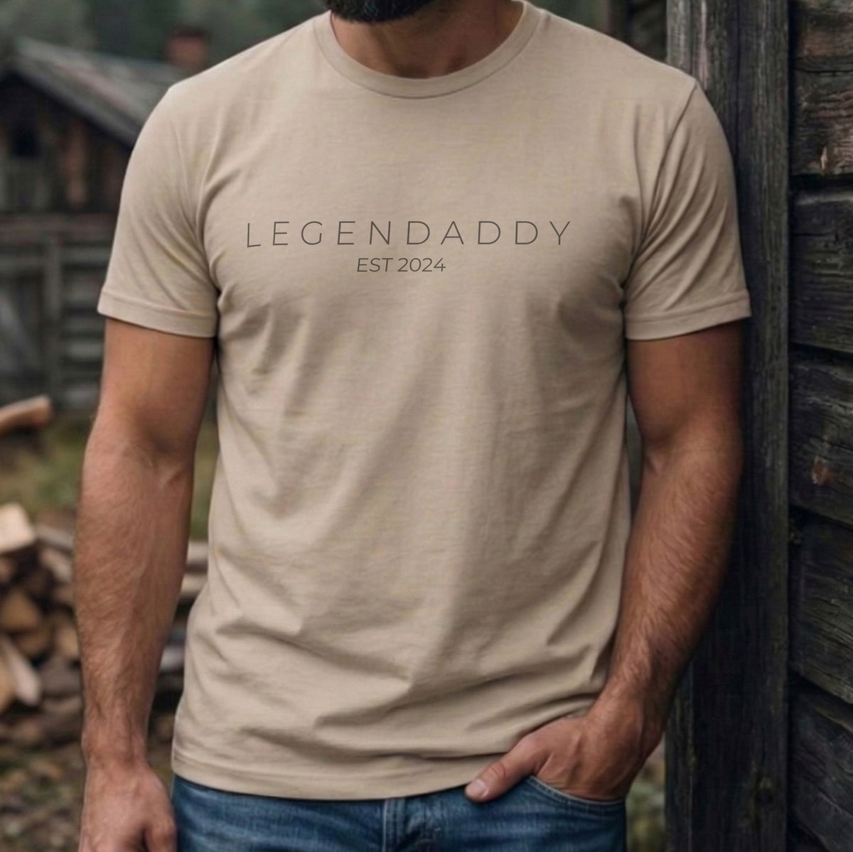 Personalisierbares „LEGENDADDY“ T-Shirt – Das ultimative Geschenk für (werdende) Väter | Wunschjahr Est. [Dein Jahr]