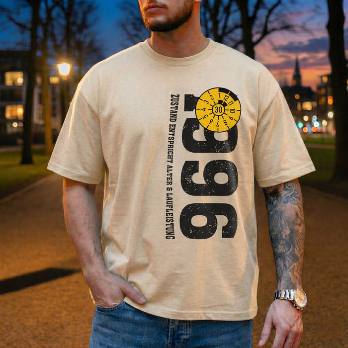 Camiseta de 30º Cumpleaños ITV 1996 – Estado Oficial de Coche Clásico – Divertido Regalo para Hombres para el Trigésimo Cumpleaños – Diseño Personalizado