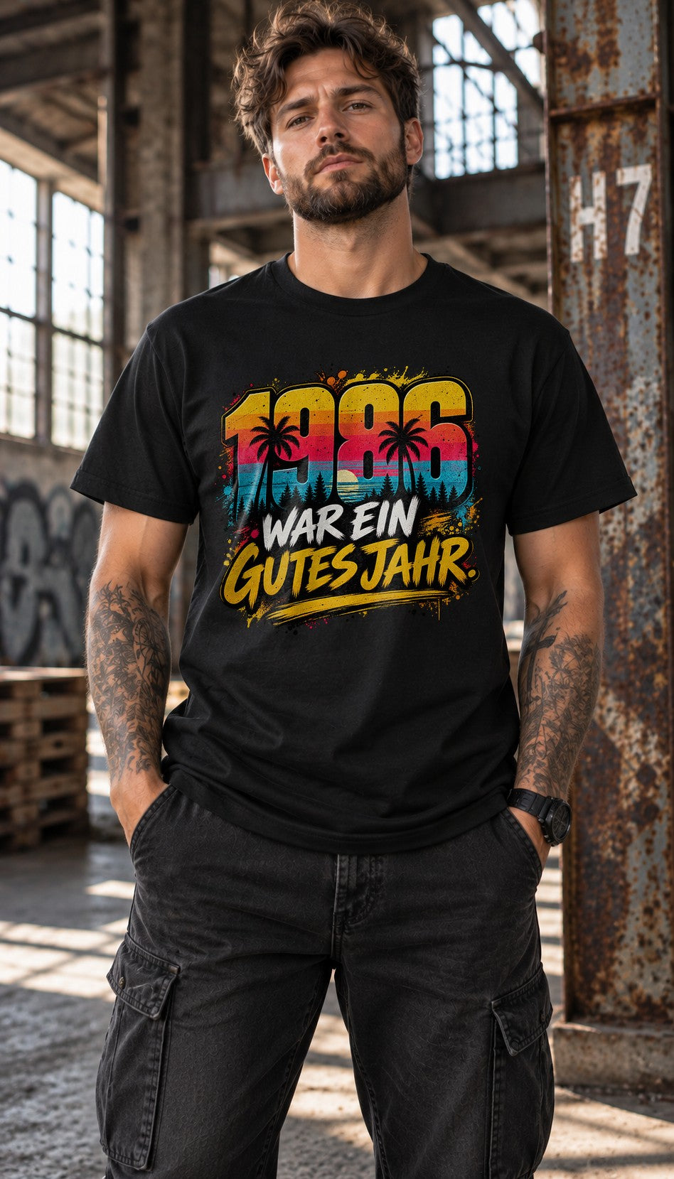 1986 war ein gutes Jahr T-Shirt Herren Vintage Retro Geburtstag 1986 Shirt Geschenk zum 39 Geburtstag Achtziger