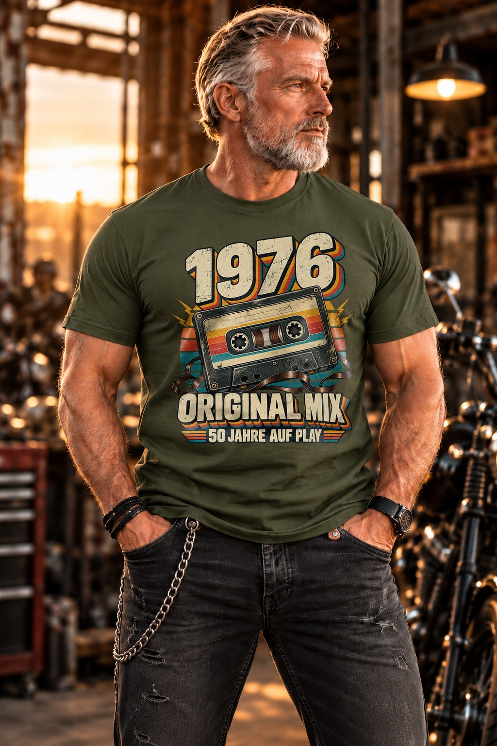 1976 Original Mix T-Shirt, 50 Jahre Auf Play Shirt, Vintage Kassette Geburtstag, Retro 70er Geschenk zum 50.