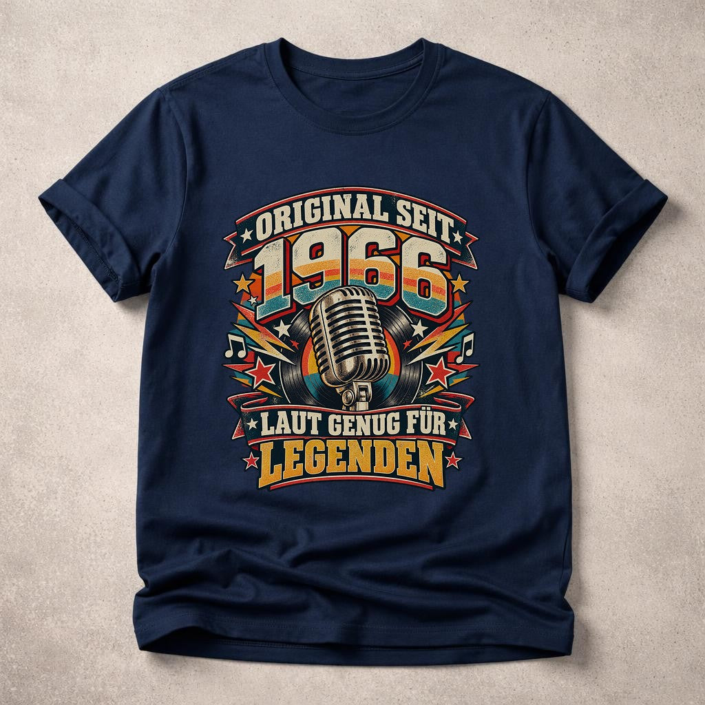 Original seit 1966 T-Shirt Herren, 59. Geburtstag Shirt, laut genug für Legenden, Vintage Geburtstag Geschenk für Männer