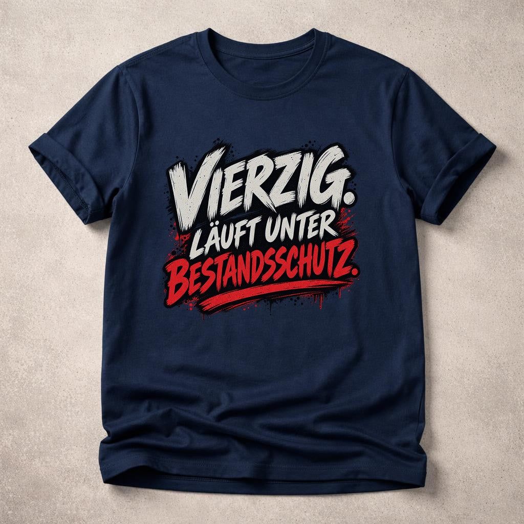 Los cuarenta están protegidos por derechos de autor Camiseta divertida para hombre 40 cumpleaños Camiseta con mensaje Regalo para los 40 Camiseta con mensaje