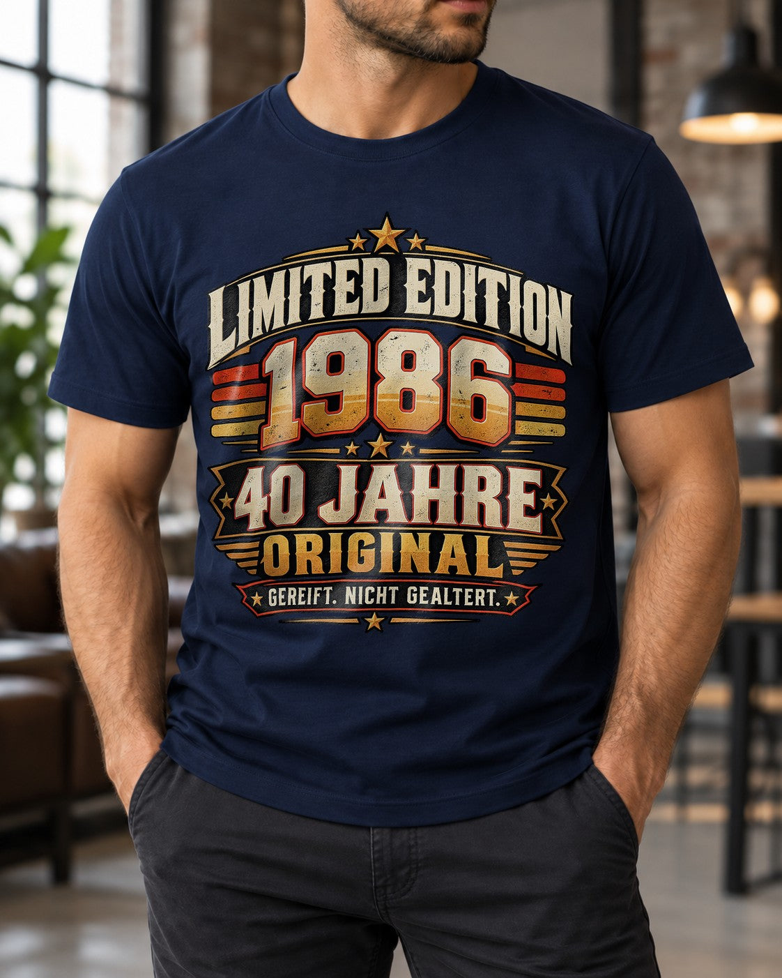 40. Geburtstag T-Shirt Herren 1986 Limited Edition 40 Jahre Original Geschenk Geburtstag Mann Vintage