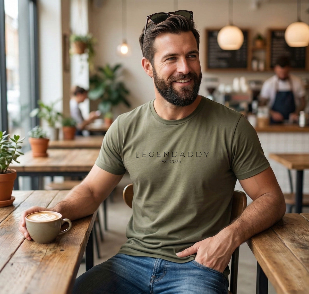 Personalisierbares „LEGENDADDY“ T-Shirt – Das ultimative Geschenk für (werdende) Väter | Wunschjahr Est. [Dein Jahr]