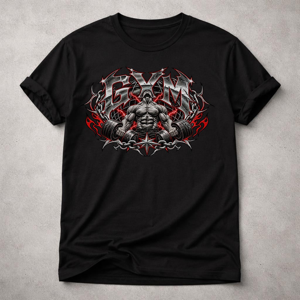 Camiseta de gimnasio para hombre, estilo gótico, para fitness, culturismo, "pump cover", color negro, camiseta sin mangas con gráfico de mancuerna