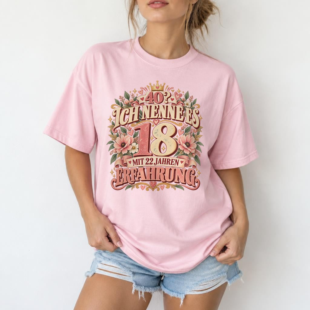 Camiseta de cumpleaños personalizada para mujer – Lo llamo edad con experiencia, año deseado y edad, regalo para mujer