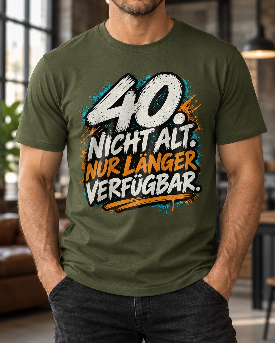 40. No viejo. Solo disponible por más tiempo. Camiseta divertida para hombre de cumpleaños 40 años camiseta con frase regalo para los cuarenta