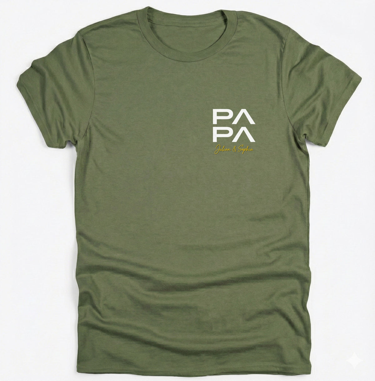 Personalisiertes „PAPA“ T-Shirt mit Kindernamen – Modernes Design & Hochwertige Baumwolle – Das perfekte Geschenk für Vä