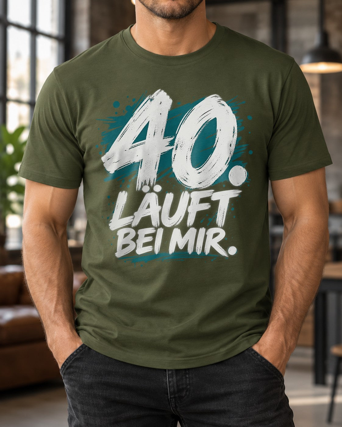 Camiseta divertida para hombre «40 años cumplidos», regalo de cumpleaños para hombre, camiseta con mensaje para el 40.º cumpleaños