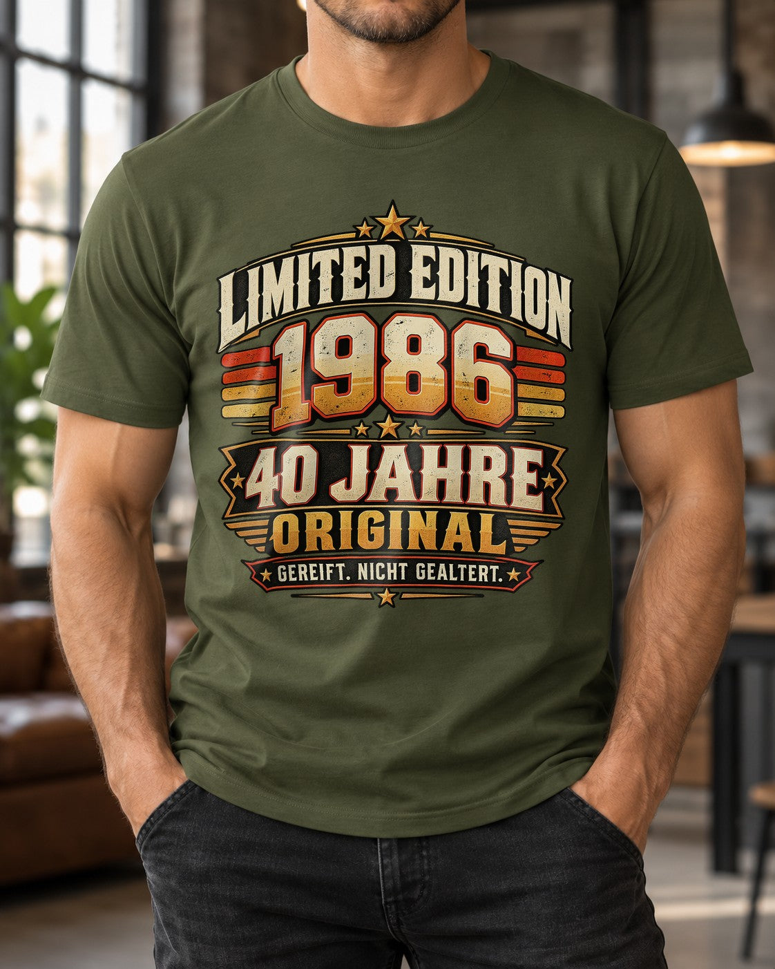 40. Geburtstag T-Shirt Herren 1986 Limited Edition 40 Jahre Original Geschenk Geburtstag Mann Vintage
