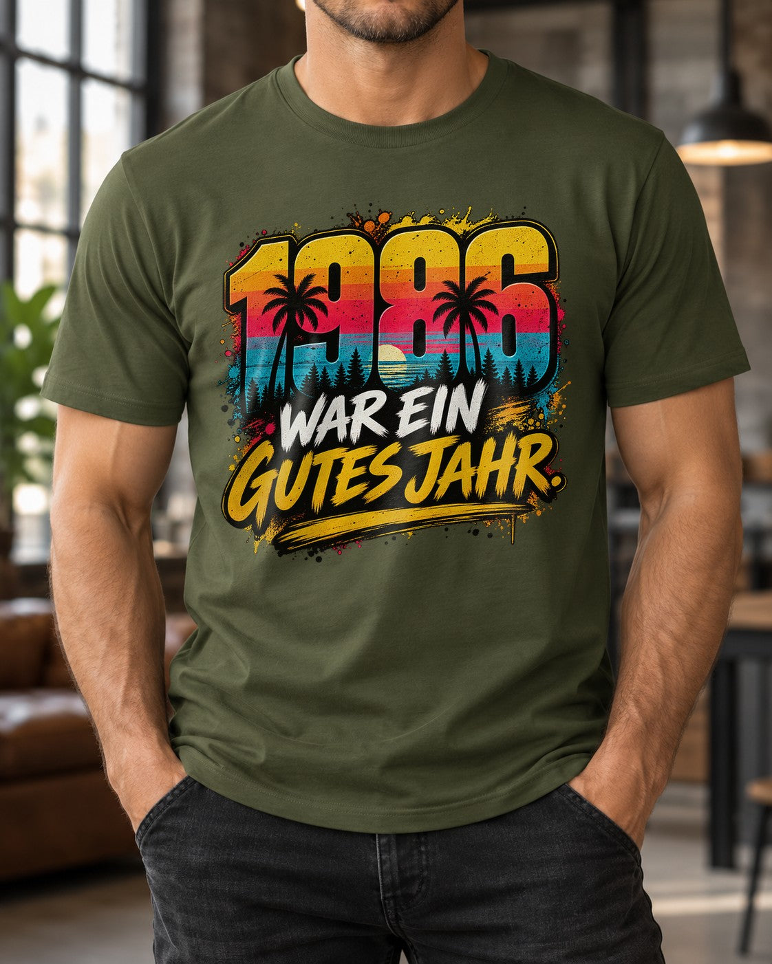 1986 war ein gutes Jahr T-Shirt Herren Vintage Retro Geburtstag 1986 Shirt Geschenk zum 39 Geburtstag Achtziger