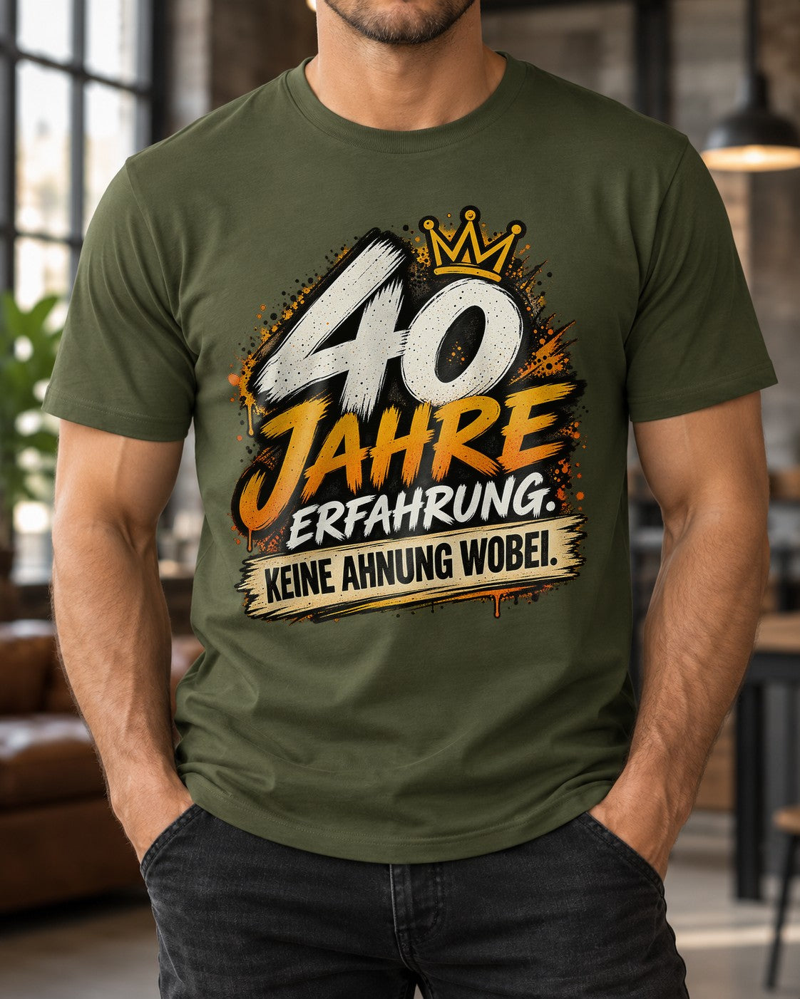 40 años de experiencia Cero idea de qué Camiseta divertida para hombre Regalo de 40.º cumpleaños para hombre Camiseta con frase sarcástica
