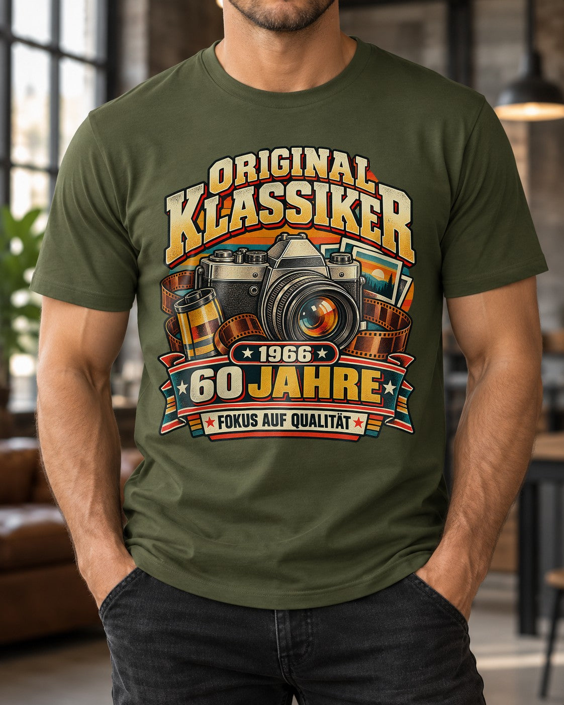 Clásico original 1966 60 años camiseta fotógrafo cámara cumpleaños regalo vintage para el 60.º cumpleaños hombres y mujeres