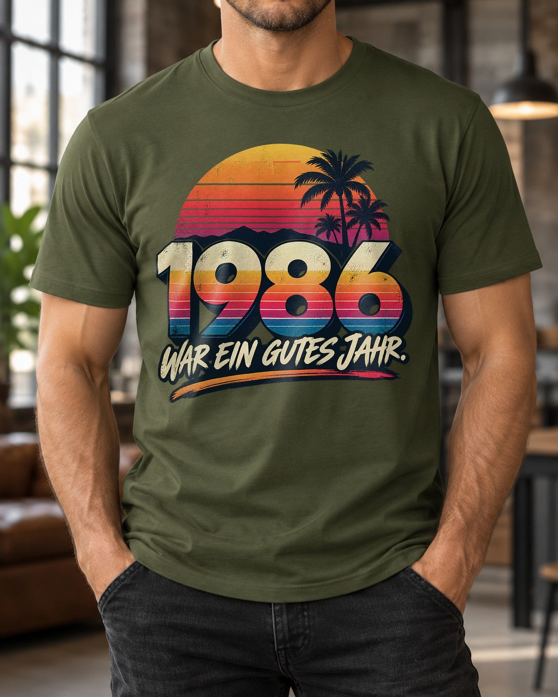 1986 war ein gutes Jahr T-Shirt Herren Damen, Retro Geburtstag Shirt 39 40 Jahre, Vintage 80er Geschenk
