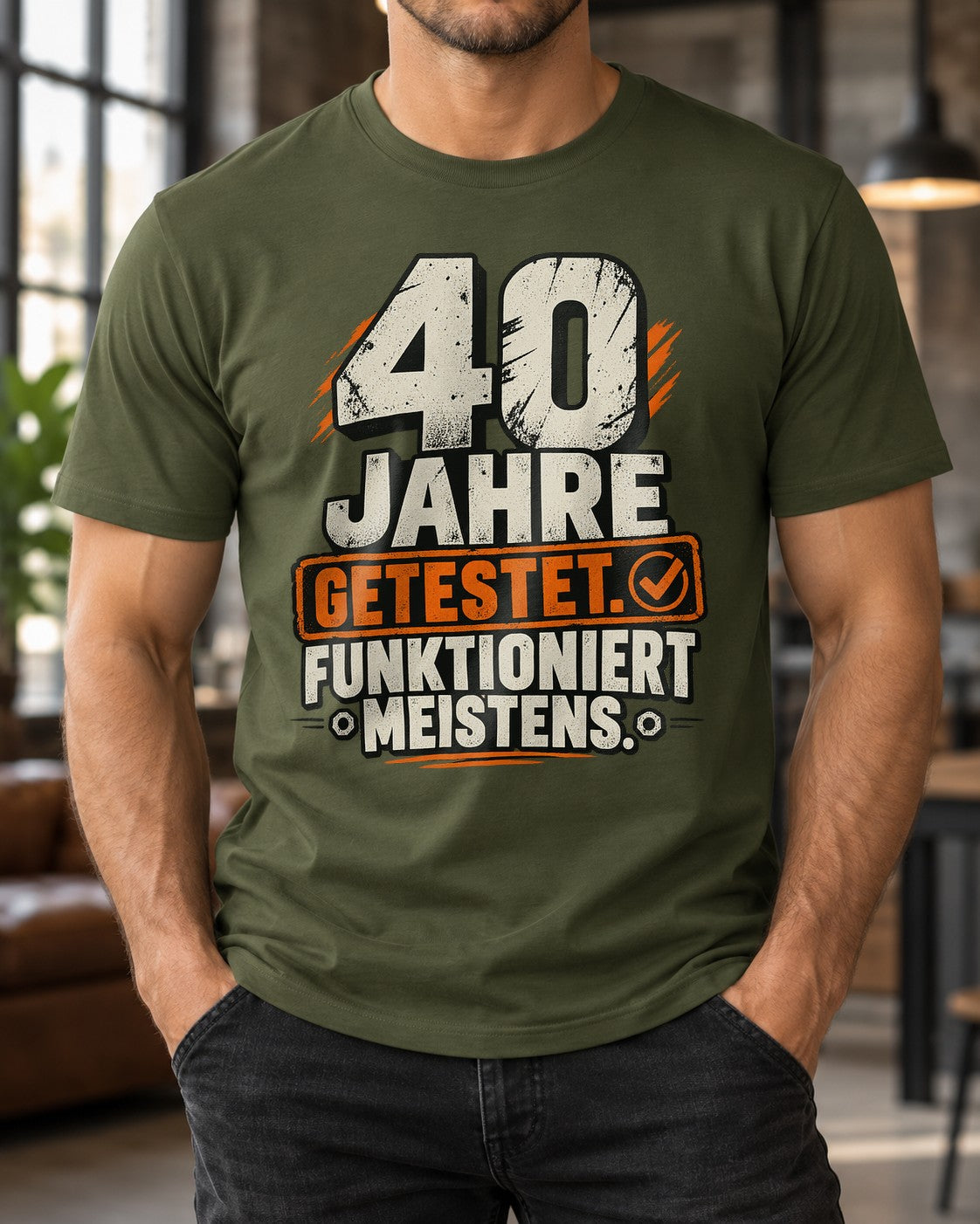 Camiseta «40 años probados, funciona la mayoría de las veces», camiseta para el 40.º cumpleaños de hombre, divertido regalo de cumpleaños para hombre