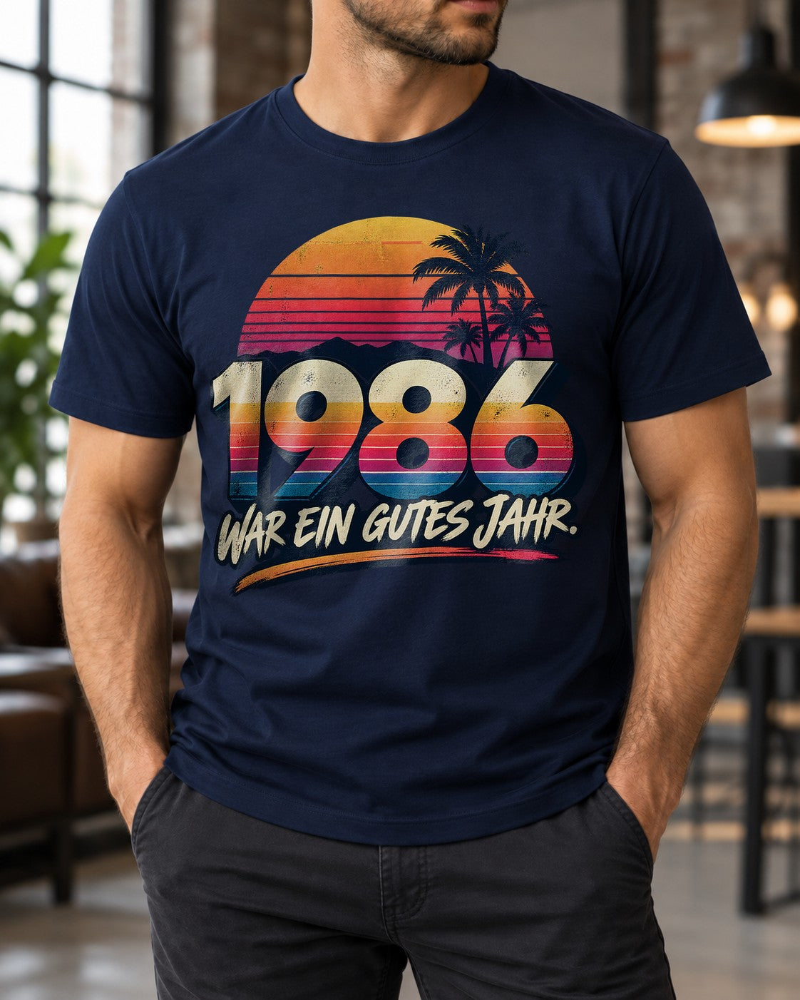 1986 war ein gutes Jahr T-Shirt Herren Damen, Retro Geburtstag Shirt 39 40 Jahre, Vintage 80er Geschenk