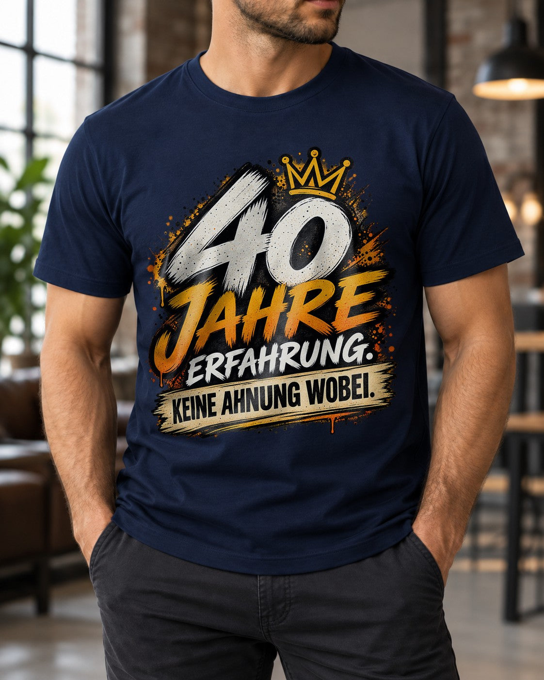 40 años de experiencia Cero idea de qué Camiseta divertida para hombre Regalo de 40.º cumpleaños para hombre Camiseta con frase sarcástica