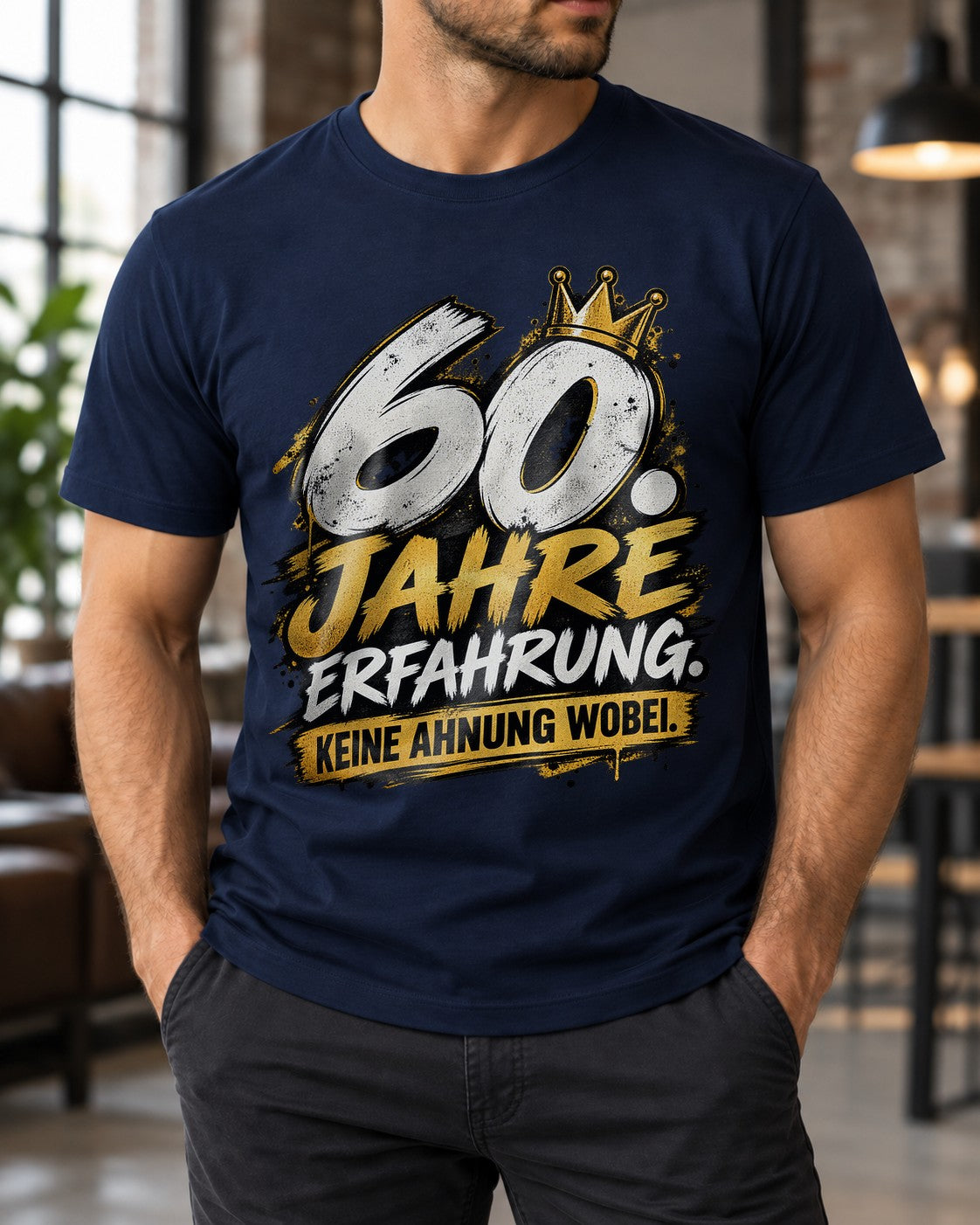 60 años de experiencia Ni idea de qué Camiseta, Camiseta divertida de 60.º cumpleaños para hombre, Regalo para el sexagésimo cumpleaños