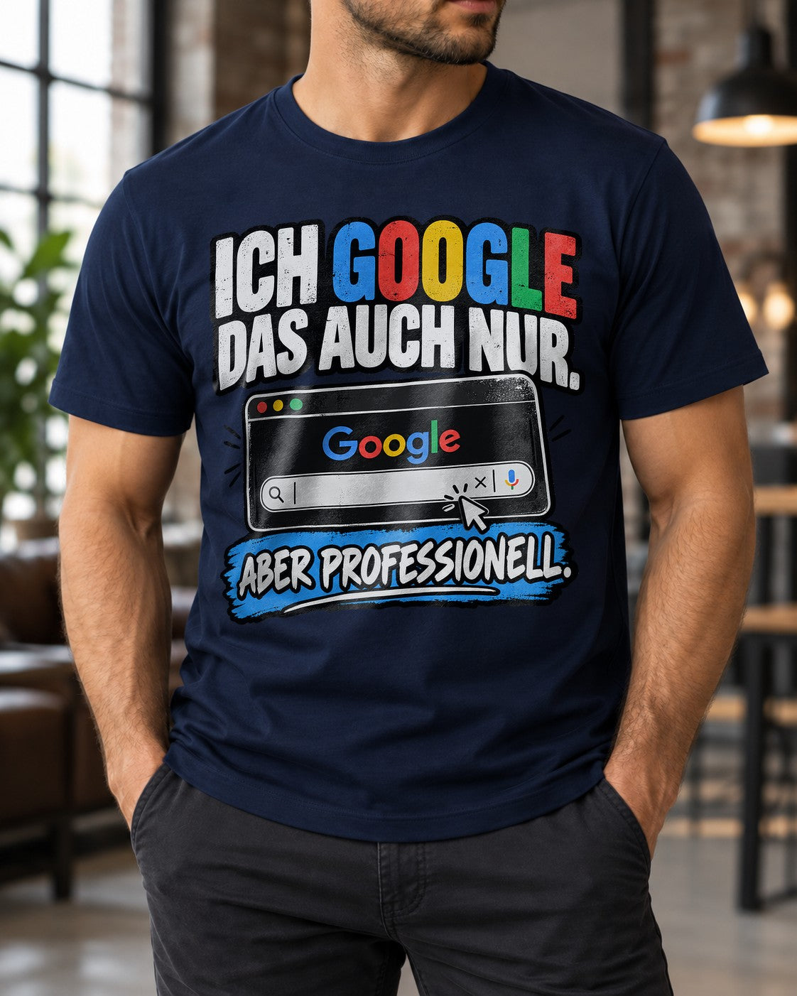 Ich google das auch nur aber professionell T-Shirt lustig, Google Spruch Shirt, Büro Humor Geschenk für Kollegen