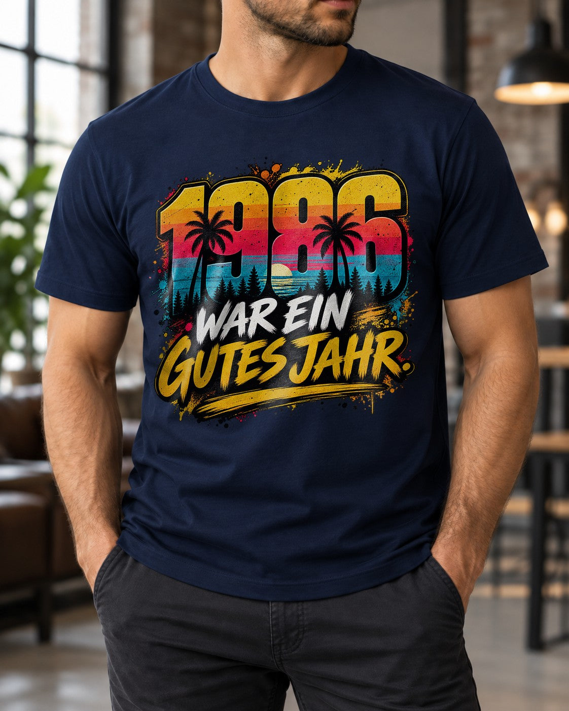 1986 war ein gutes Jahr T-Shirt Herren Vintage Retro Geburtstag 1986 Shirt Geschenk zum 39 Geburtstag Achtziger