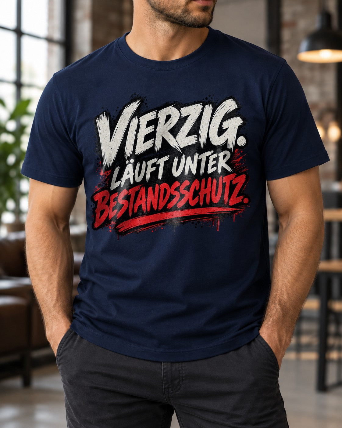 Los cuarenta están protegidos por derechos de autor Camiseta divertida para hombre 40 cumpleaños Camiseta con mensaje Regalo para los 40 Camiseta con mensaje