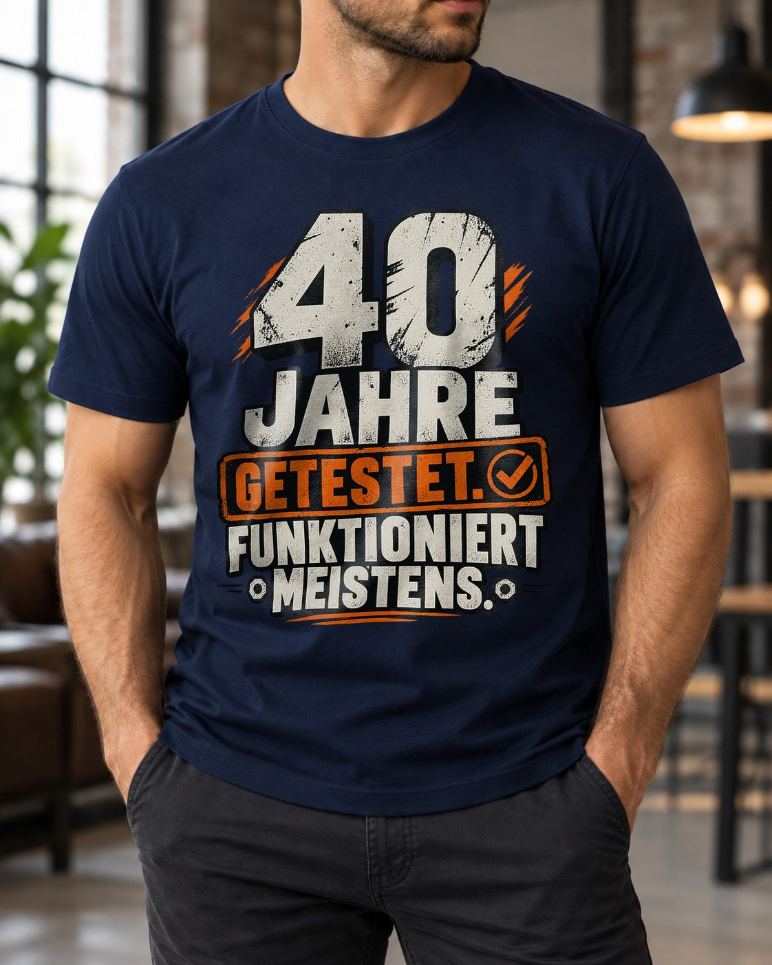 Camiseta «40 años probados, funciona la mayoría de las veces», camiseta para el 40.º cumpleaños de hombre, divertido regalo de cumpleaños para hombre