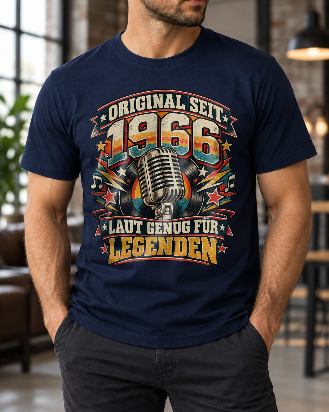 Original seit 1966 T-Shirt Herren, 59. Geburtstag Shirt, laut genug für Legenden, Vintage Geburtstag Geschenk für Männer