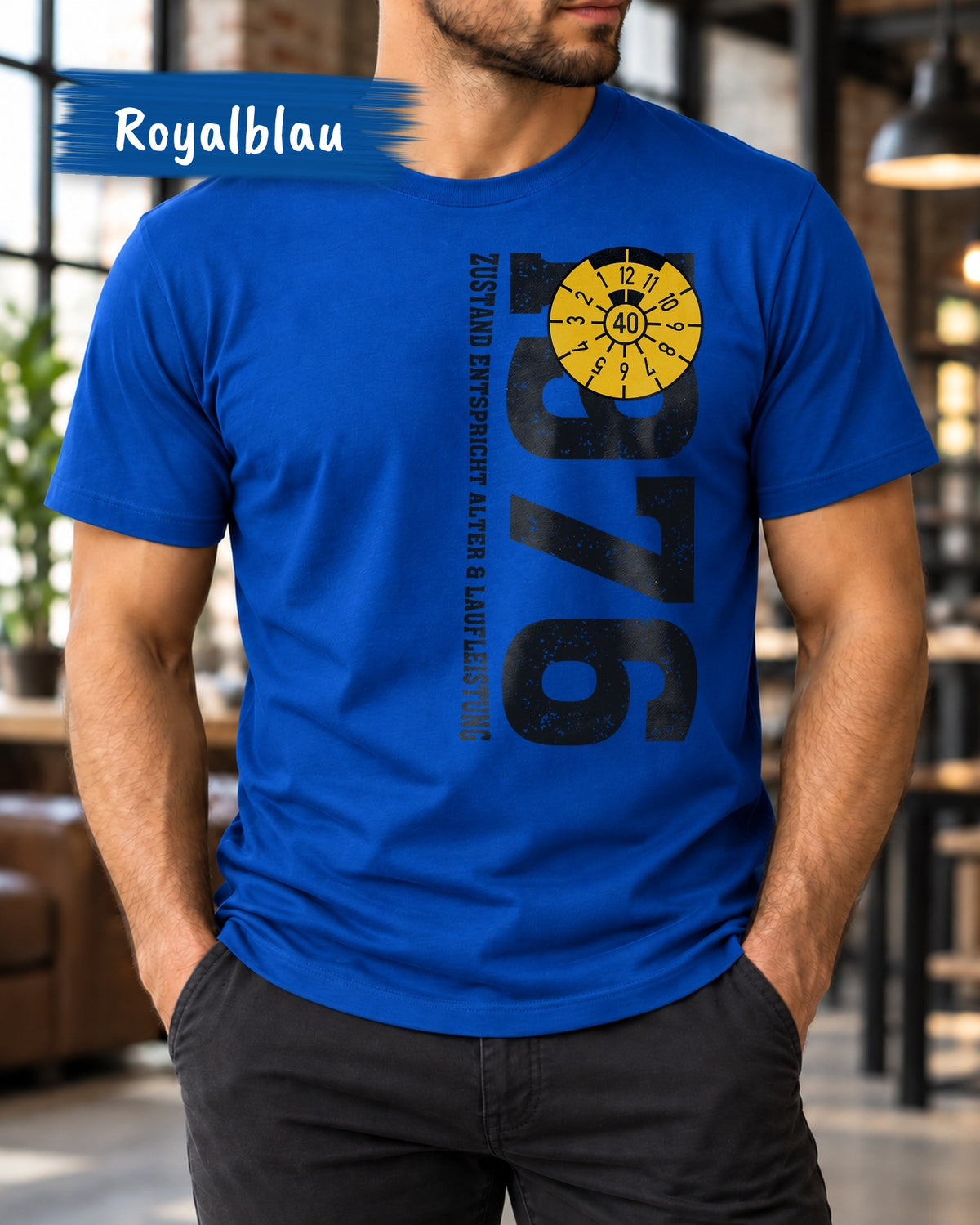 Personalisiert Jahrgang Shirt Herren mit Wunschjahr und Alter - Starkes Geburtstags T-Shirt fuer Maenner