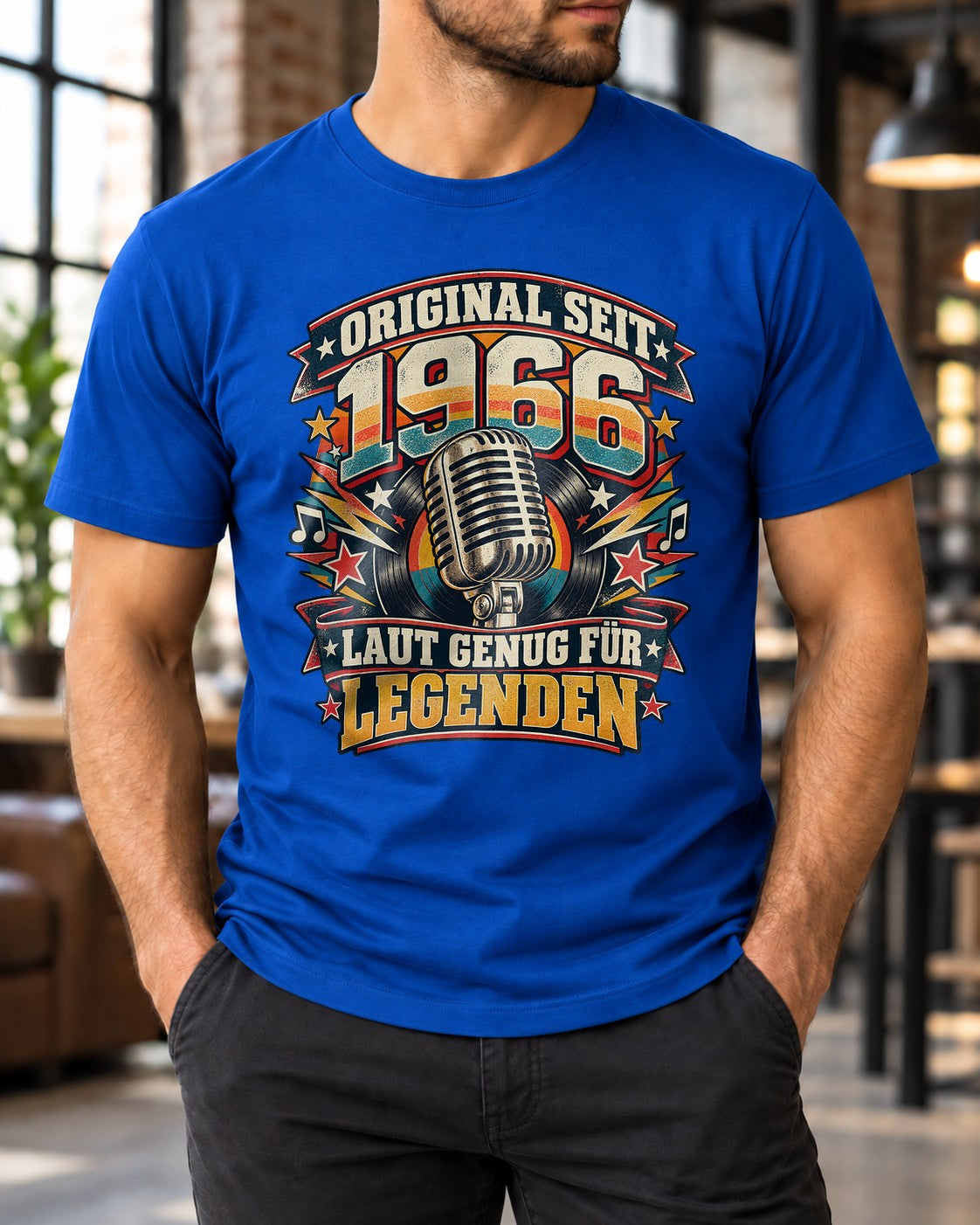 Original seit 1966 T-Shirt Herren, 59. Geburtstag Shirt, laut genug für Legenden, Vintage Geburtstag Geschenk für Männer