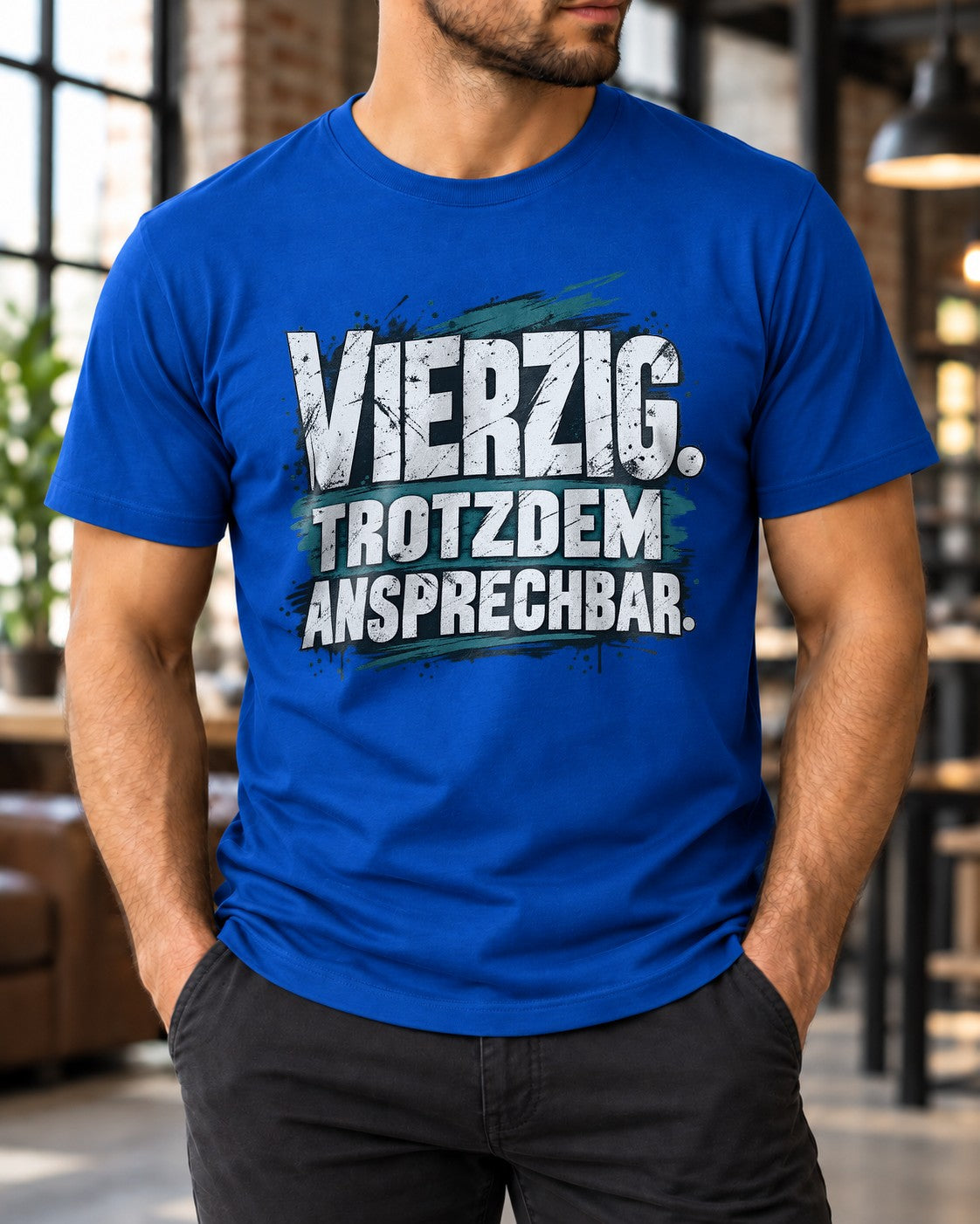 Camiseta para hombre «Cuarenta, pero aún disponible» Divertida para el 40.º cumpleaños Camiseta divertida Regalo para hombre Camiseta con mensaje Negra