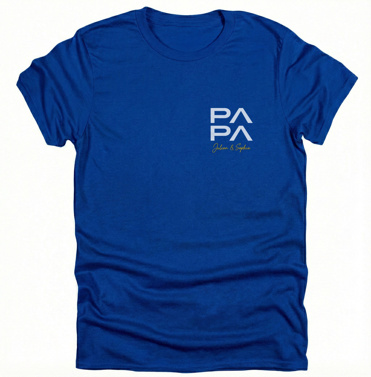 Personalisiertes „PAPA“ T-Shirt mit Kindernamen – Modernes Design & Hochwertige Baumwolle – Das perfekte Geschenk für Vä